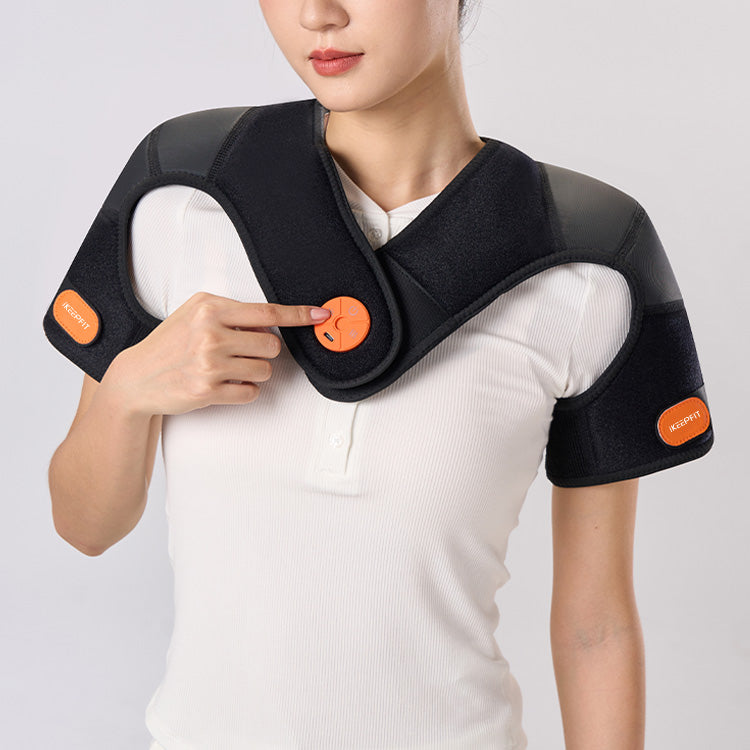 Premium Cordless Shoulder Massager with FIR Heating & Vibration Therapy