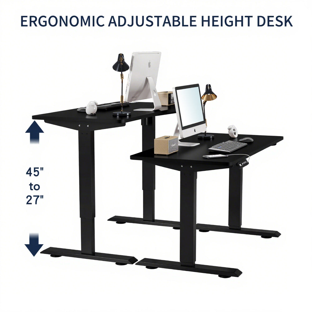 Electric Standing Desk Height Adjustable Desk For Home And Office Computer Table Gaming Desk Modern Luxiury Table 55  Lift-up Desk