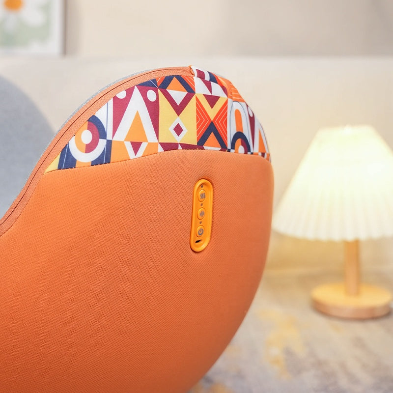 Ergonomic Egg-Shape Heated Massage Seat — Office Relaxation & Posture Support