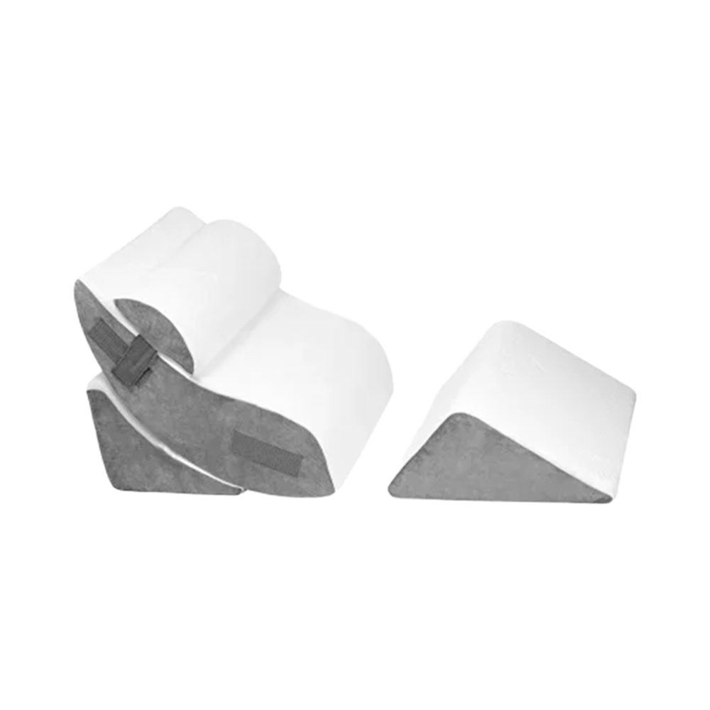 Adjustable Foam Wedge Pillow Set — Ergonomic Back & Relax Support Pillow for Bed & Chair