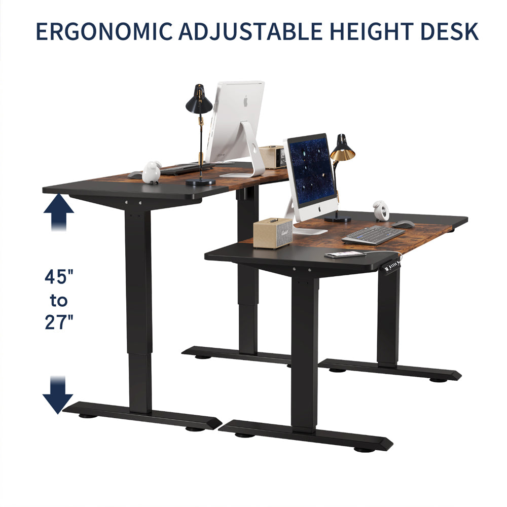 Electric Standing Desk Height Adjustable Desk For Home And Office Computer Table Gaming Desk Modern Luxiury Table 55   Lift-up Desk
