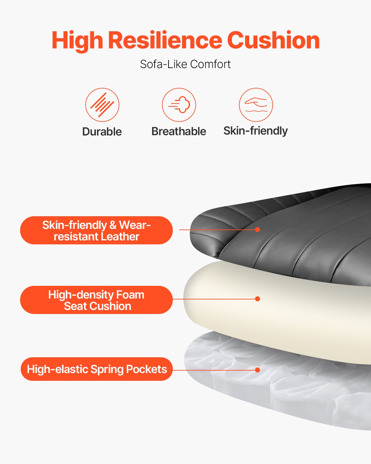 Executive Office Chair With Footrest, 400 Lbs Capacity With Heavy Duty PU Leather Wide Office Chair, Big And Tall Reclining Office Chairs With Lumbar Support, Strong Metal Base Quiet Wheels, Black