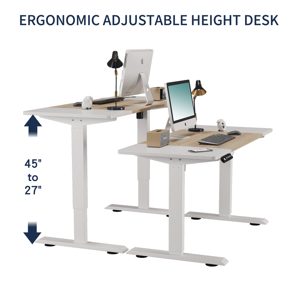 Electric Standing Desk Height Adjustable Desk For Home And Office Computer Table Gaming Desk Modern Luxiury Table 55  Lift-up Desk